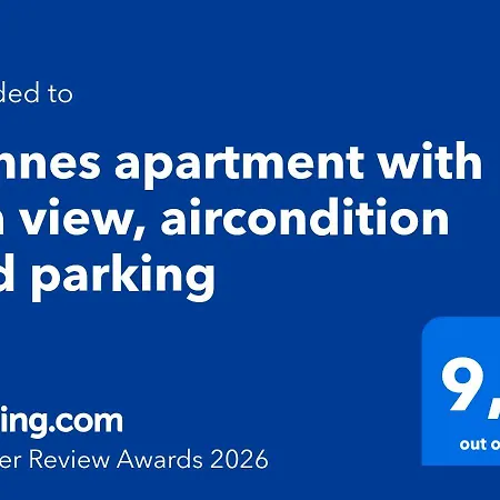 Apartment With Sea View, Aircondition And Parking Cannes