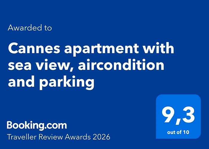 Apartment With Sea View, Aircondition And Parking Cannes